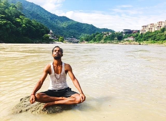 Meditation by river